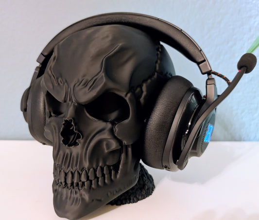 Skull Headset-Halter (mit Standfuß)