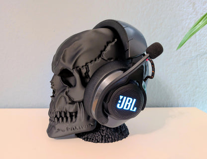 Skull Headset-Halter (mit Standfuß)