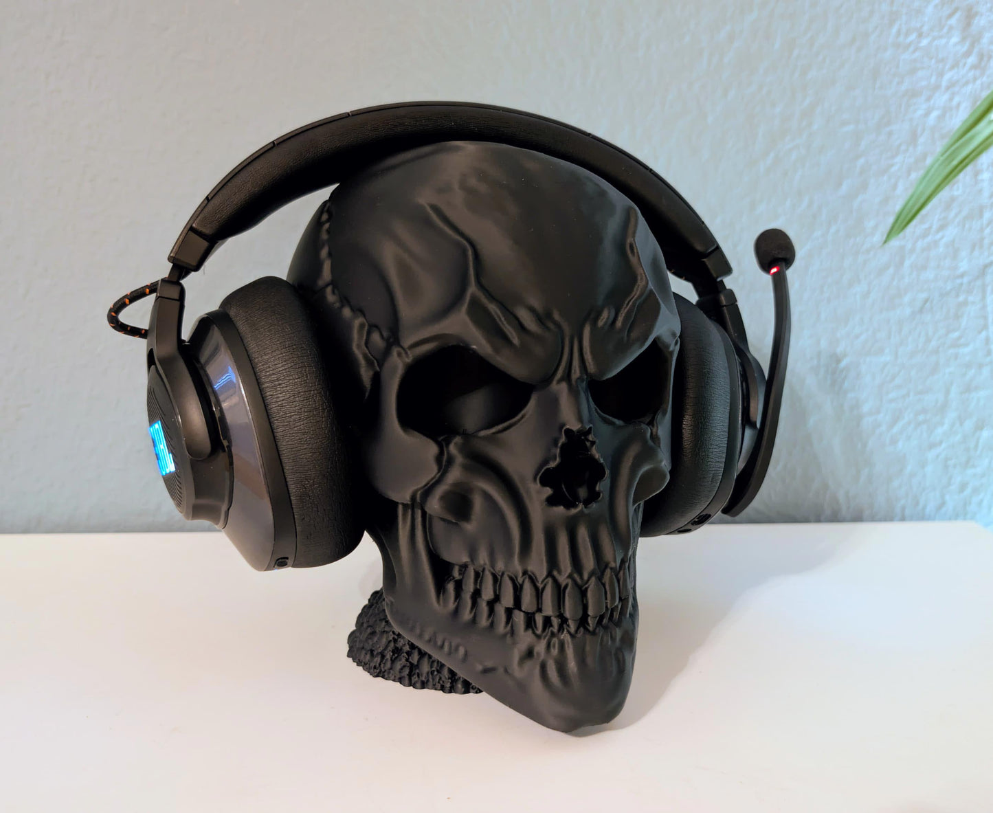 Skull Headset-Halter (mit Standfuß)